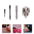 thumbnail image 1 of YSNOOWE 3Pcs Soft Tip Darts Plastic Dart Shape Safe Play Indoor Games For Children Beginners Set, 1 of 8