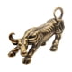 thumbnail image 4 of Estatua de toro de latón, escultura de cobre, adorno de animal, figura de mascota de té para oficina al aire libre, 4 of 9