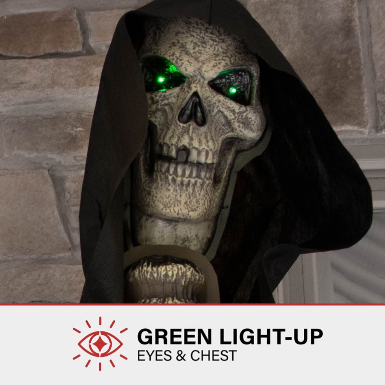 Haunted Hill Farm 7 ft Skeleton Animatronic with Lights and Sound