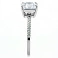 thumbnail image 4 of Stainless Steel Women's Engagement Ring with Square Cubic Zirconia - Size 8, 4 of 4