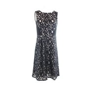 New 2673-2 Calvin Klein Womens Lace Fit&Flare Dress, Waits Inserts, Black, 2 $159