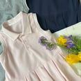 thumbnail image 6 of WOYY Girls Sleeveless Embroidery Polo Dress Preppy Style School Uniform Tank Dress, 6 of 6