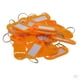 thumbnail image 1 of 100 etiquetas de plástico con nombre surtido, etiquetas para llaves de identificación, llavero para equipaje , Naranja, 1 of 9
