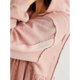 thumbnail image 3 of Mialoley Robe Sweat-Shirt pour Femmes Manches Longues avec Cordon de Serrage Patchwork Dentelle Mini Robe Courte à Capuche, 3 of 5