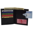 thumbnail image 4 of Size one size Men's Leather Large Hipster Wallet RFID Blocking, 4 of 7