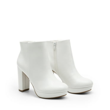 BURUDANI Women's Minimalist Platform Ankle Booties