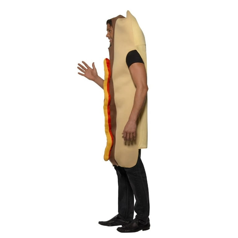 Giant Hot Dog Costume Adult Brown Red Giant Hot Dog Costume Adult Brown Red