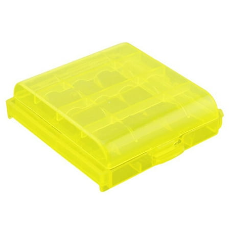 - Portable 4xAA 5xAAA 14500 Battery Storage Box Simple Transparent PP Plastic Holder Small Case