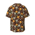 thumbnail image 2 of Sigee Skulls Print Men's Shirts Casual Button Down Short Sleeve Summer Beach Shirt Hawaiian Vacation Shirts Tee Shirt-Large, 2 of 7
