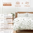 thumbnail image 6 of 3 Piece Sage Green Polka Dot Duvet Cover Set Queen Size,Microfiber Comforter/Quilt Cover with Corner Ties and 2 Pillowcases,Modern Art Abstract Watercolor Dot All Season Bedding with Zipper Closure, 6 of 8