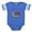Royal Blue, variant on CafePress - Doxy Treat - Cute Infant Baby Football Bodysuit