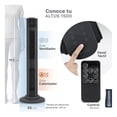 thumbnail image 2 of Ventilador Calentador de Torre, 2 en 1, con Temporizador y Control remoto Esquimal (Negro, 111 cm), 2 of 7