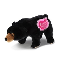 DolliBu Happy Mother's Day Super Soft Plush Wild Black Bear - Cute Stuffed Animal with Pink Heart Message for Best Mommy, Grandma, Wife, Daughter - Cute Wild Life Plush Toy Gift - 16" Inches