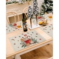 thumbnail image 5 of Christmas Placemats Set of 6 Gingerbread Candy Cane Christmas Placemats for Dining Table Xmas Ball Ice Cream Table Mat Winter Holiday Home Party Kitchen Table Decorations, 5 of 6