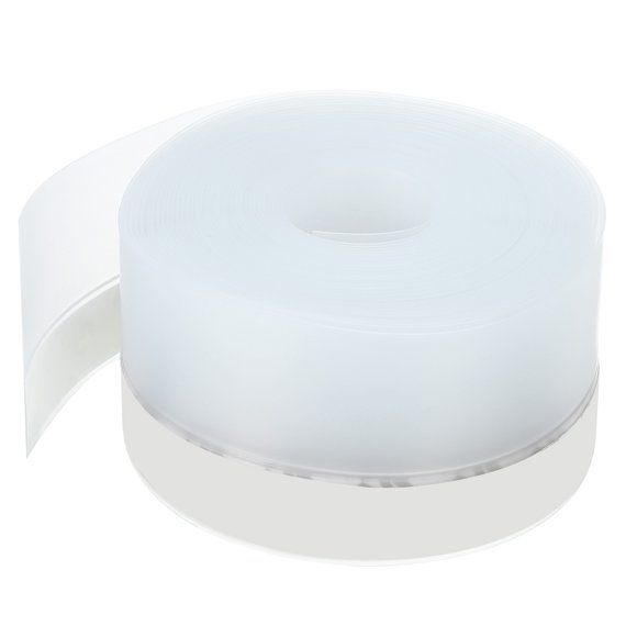 Uxcell Silicone Seal Strip, 45mm x 20Ft Sealing Foam Tape Single Sided Strip for Door Window, Clear