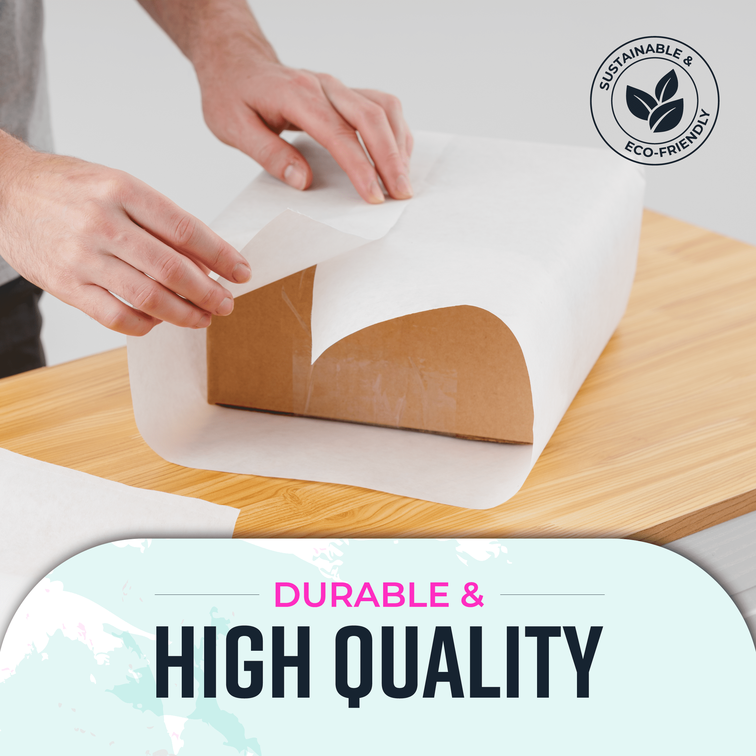 Bryco Goods White Kraft Paper Roll - 18 Inch x 100 Feet - Made in USA - Moving Supplies, Gift Wrapping, Arts & Crafts, Bulletin Board, Packing Paper