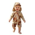 thumbnail image 6 of Krdevn Baby Boys Western Cowboy Print UPF 50+ One Piece Rash Guard Swimsuit with Matching Sun Hat Size:3-6 Months, 6 of 7