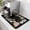 Blackfloral, variant on Coffee Bar Mat Misty Mountain Forest Coffee Mat Non-Slip Espresso Machine Mat Coffee Bar Decor Mat for Counter Protector, Rustic Kitchen Gift, Cottage Cabin