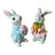 thumbnail image 3 of 2x Estatua de de Pascua Resin Bunny Escultiva Arte de San Valentín Regalo Figura de animales para la sala de bodas porche, 3 of 9