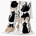 thumbnail image 2 of Whimsical Black Cats Pumpkin Autumn autumn celebration, Playful Pet Portrait Pattern, Warm Flannel Blanket for Living Room and Bedroom, Cat Lovers autumn celebration Gift, Pet Lover Home Decor, 2 of 9