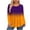 A_Orange, variant on Qgtaibl Plus Size Long Sleeve Tunic Tops for Women Fashion Gradient Color Pleated Flowy Blouses Curved Hem Loose Fit Hide Belly Shirts Hot Pink L