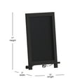 thumbnail image 5 of Merrick Lane Set of 10 Wall Mount or Tabletop Magnetic Chalkboards with Folding Metal Legs in Black, 12" x 17", 5 of 12