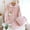 Pink, variant on BONIXOOM Womens Christmas Pajamas Couples Christmas Pajamas Loungewear Button Long Sleeve Sleepwear Sets Solid Pink M