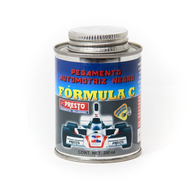 Pegamento automotriz Presto Formula C 250ML Negro