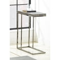 thumbnail image 2 of Bowery Hill Contemporary Nickel/Wood Chairside End Table in Gray, 2 of 5