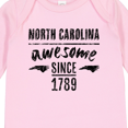 thumbnail image 4 of Inktastic North Carolina Awesome Since 1789 Boys or Girls Long Sleeve Baby Bodysuit, 4 of 5