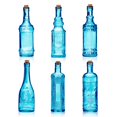 thumbnail image 1 of Botellas de vidrio BULK PARADISE, color azul surtido con corcho, 450 ml, paquete de 6, 1 of 6