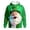 Green-F, variant on Kcolen Mens St Patricks Day Hoodies Funny Santa Shamrock Four Leaf 3D Green Graphic Sweatshirts Long Sleeve Shirt Pullover Irish Clover Hooded