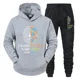 thumbnail image 4 of Conjunto de 2 piezas de sudaderas y pantalones con diseño de tendencia de inteligencia para hombre y mujer, sudaderas divertidas de estilo vintage con diseño de ciencia, chándales de manga larga a la, 4 of 4
