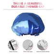 thumbnail image 5 of YFYANG Women's Double Waterproof Shower Cap, Blue Landscape Art Reusable Hair Cap for All Hair Styles and Head Sizes, 5 of 9
