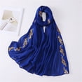 thumbnail image 2 of OIUUAK Soft Silky Pashmina Shawl Wrap, Women Sheer Chiffon Lightweight Flowy Scarf Stole for Evening Dresses Wedding Bridal Bridesmaid Prom Cruise Vacation, 2 of 9