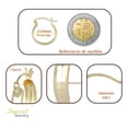 thumbnail image 2 of Arracada Bangle De Oro 10k Diamantado Domino, 15mm, 2 of 4