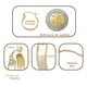 thumbnail image 2 of Arracada Bangle De Oro 10k Diamantado Domino, 15mm, 2 of 4