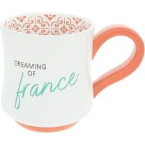 Pavilion Gift Company - France - 16 oz Stoneware Mug Coffee Tea Mediterranean French Summer Vibrant Drinkware