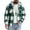 Green, variant on CharmCyan Men’s Hooded Flannel Shirt Jacket – Warm Plaid Button Down Long Sleeve Outerwear with Pockets, Casual Lightweight Layer for Fall and Winter Blue L