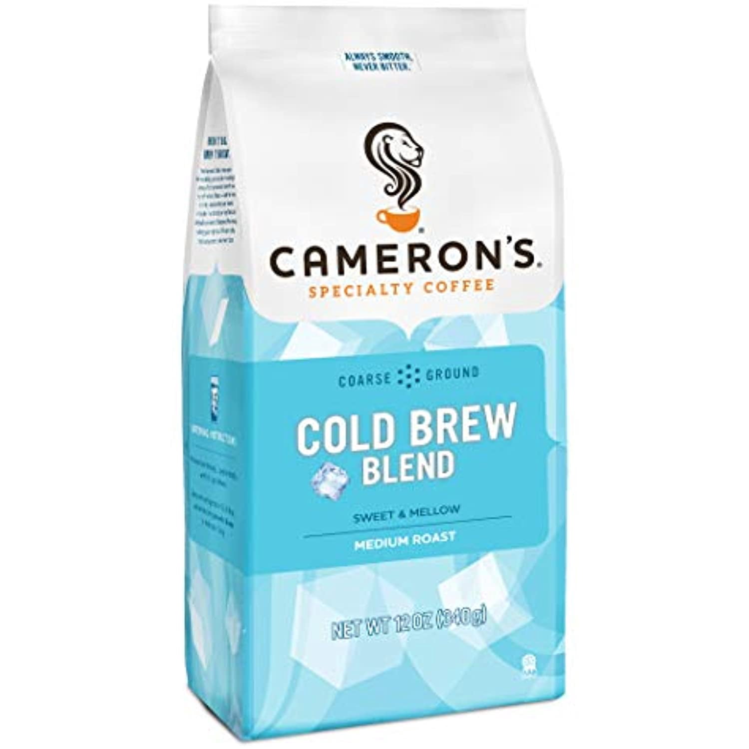 Camerons Coffee Roasted Ground Coffee Bag, Cold Brew Blend, 12 Ounce ...
