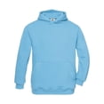 thumbnail image 1 of B&C - Sudadera básica con capucha para niños niñas (Turquesa), 1 of 1