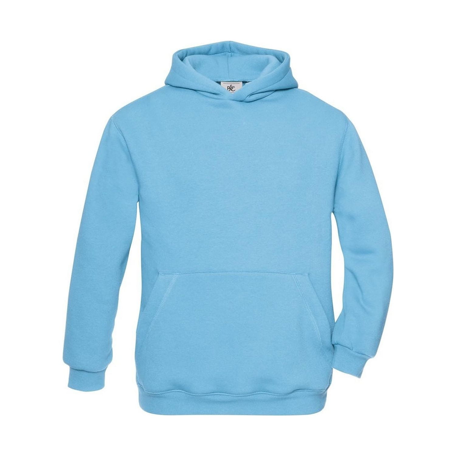 B C Boys Girls Plain Hooded Sweatshirt Hoodie