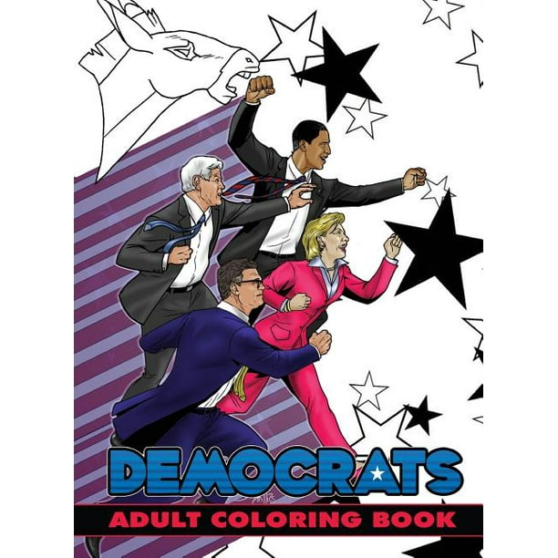 Download Political Power Democrats Adult Coloring Book Paperback Walmart Com Walmart Com