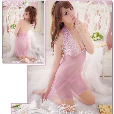 

Sexy Cheongsam Lace Transparent Dress Lingerie Underwear Sleepwear G-String Hot