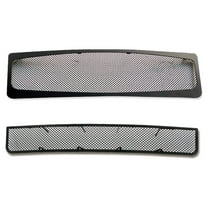 APS Compatible with Ford Expedition 2007-2014 Main Upper Lower Bumper Stainless Steel Black Mesh Front Grill Grille Insert Combo F77811H