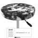 thumbnail image 4 of Balery Majestic Wolf Landscape Fundas de asiento para taburete de bar redondo de tela de terciopelo ajustables que protegen de arañazos y manchas para sillas de 14 a 17 pulgadas.-13 inch, 4 of 7