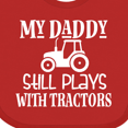 thumbnail image 4 of Inktastic Farmer My Daddy Still Plays with Tractors Boys or Girls Baby Bib, 4 of 4