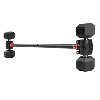 Bowflex SelectTech 2080 Barbell with Curl Bar, 20 to 80 lbs, Free