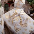 thumbnail image 4 of Papel de regalo Flyhill Kraft, 43 x 10 m, oro blanco, Navidad, 4 of 7
