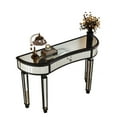 thumbnail image 5 of Atumcto 47" Black Mirrored Console Table with Drawer, Modern Glam Entryway Table for Hallway, Narrow Sofa Table for Living Room, 5 of 10